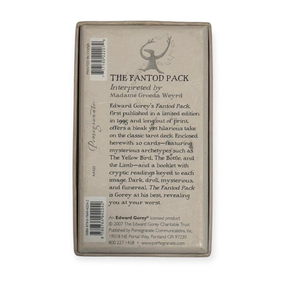 Fantod Pack By Edward Gorey Art Tarot Cards Booklet Limited Edition Archetypes - Picture 4 of 4